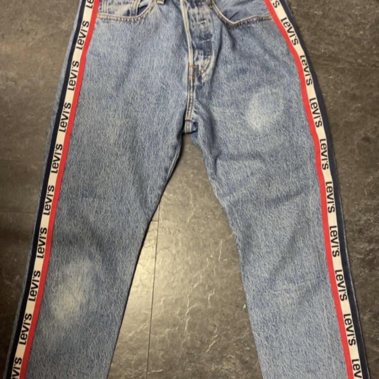 Levis stripe cheap jeans