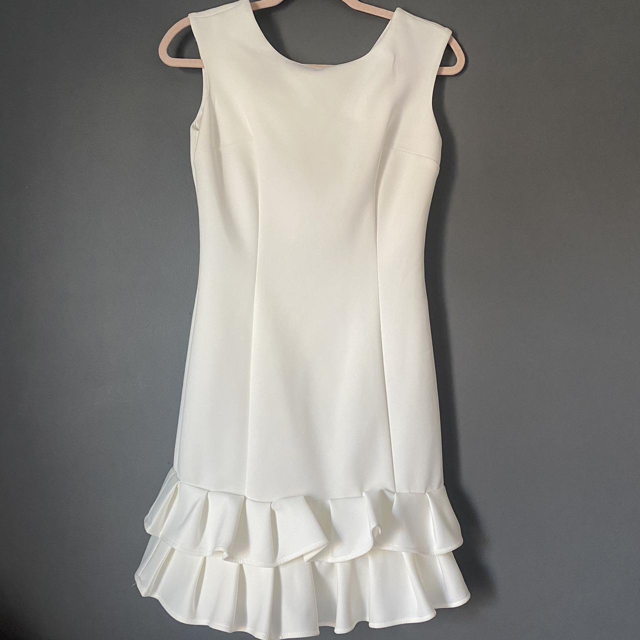 Donna ricco white dress hotsell