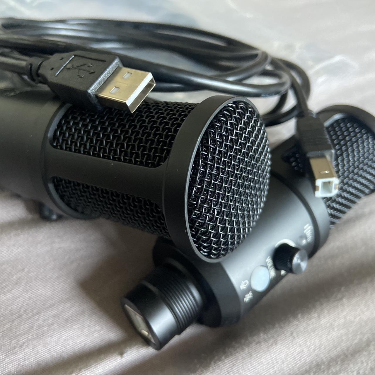 2 x black microphone with inputs - Depop