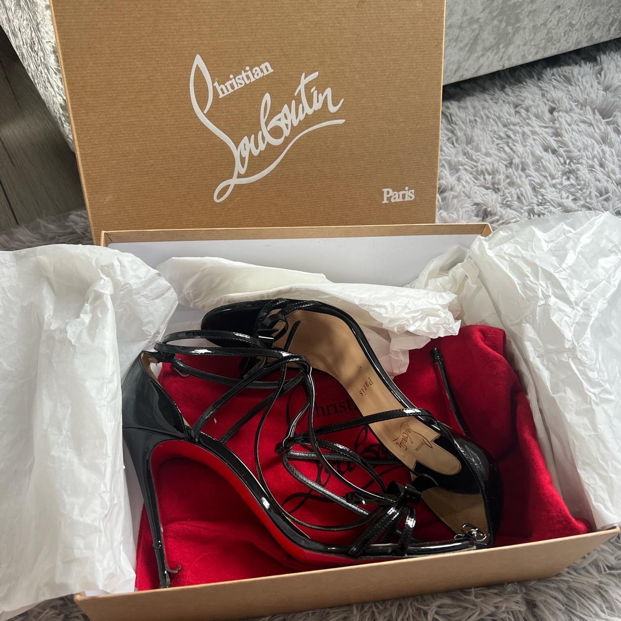 Authentic Christian louboutin blakissima 100 patent... - Depop