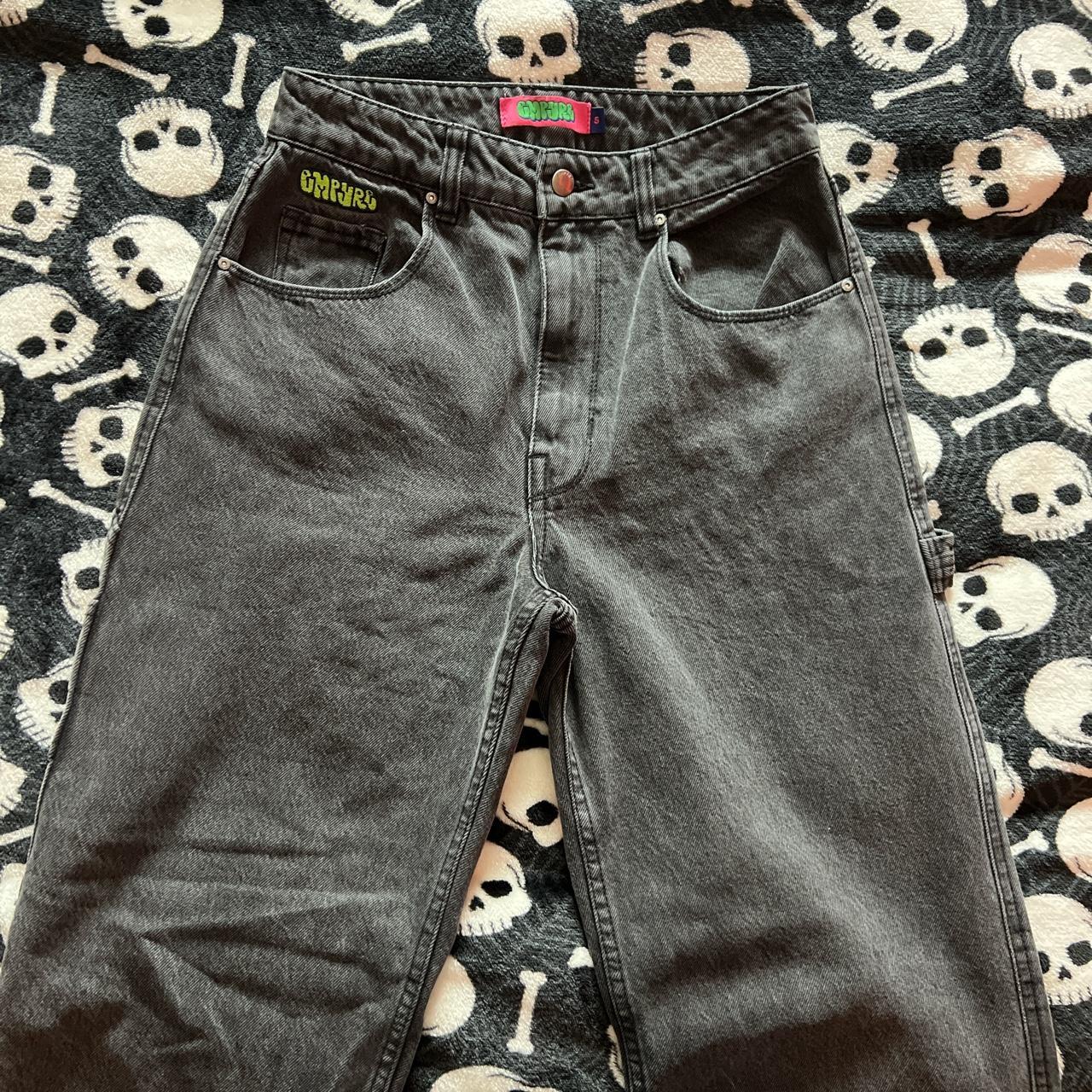 Zumiez Women's Grey and Black Jeans Depop