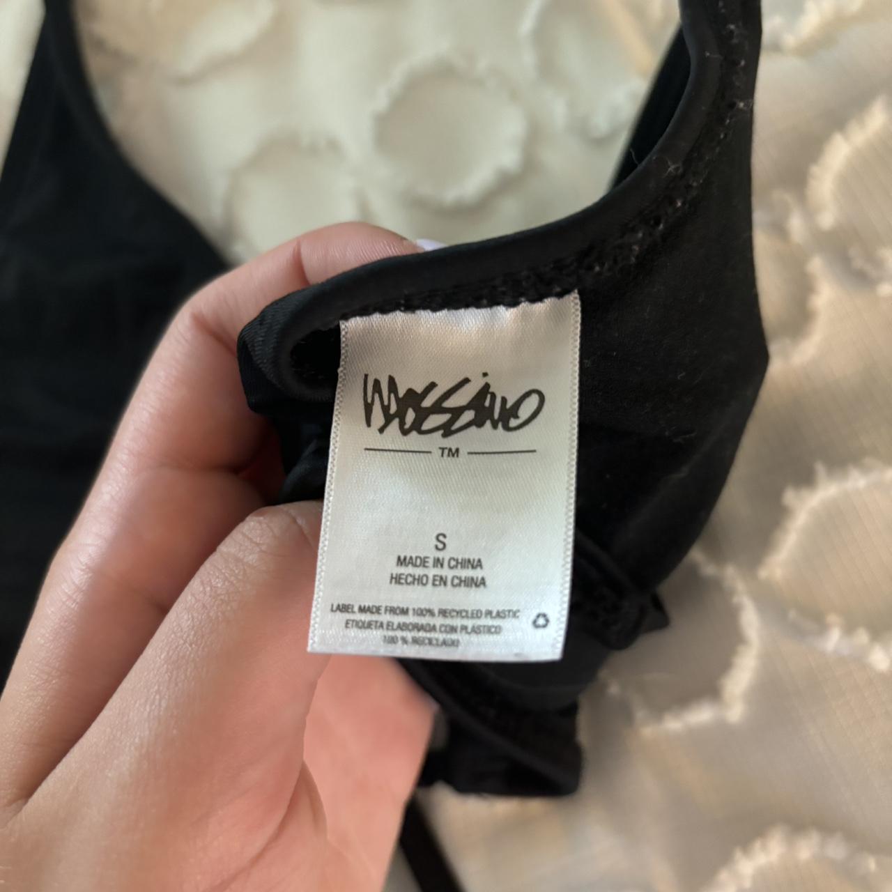 mossimo black criss cross bikini top comes Depop