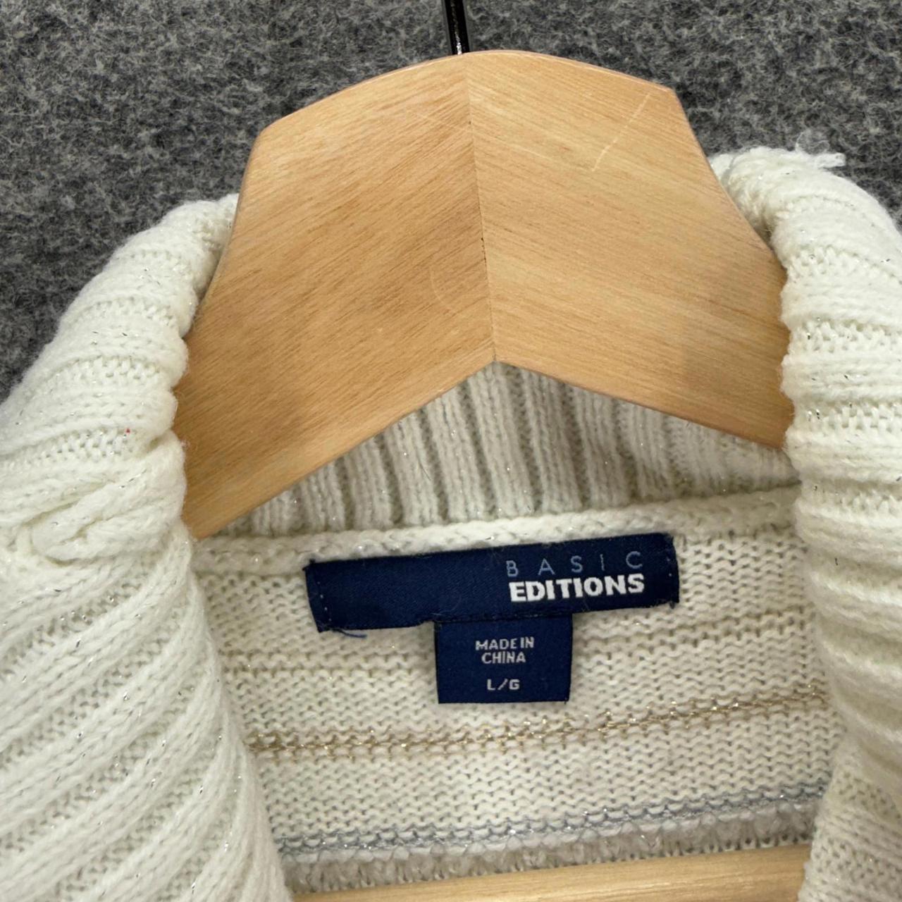 Basic Editions Women's Sweater - White - L – Basi… - image 3