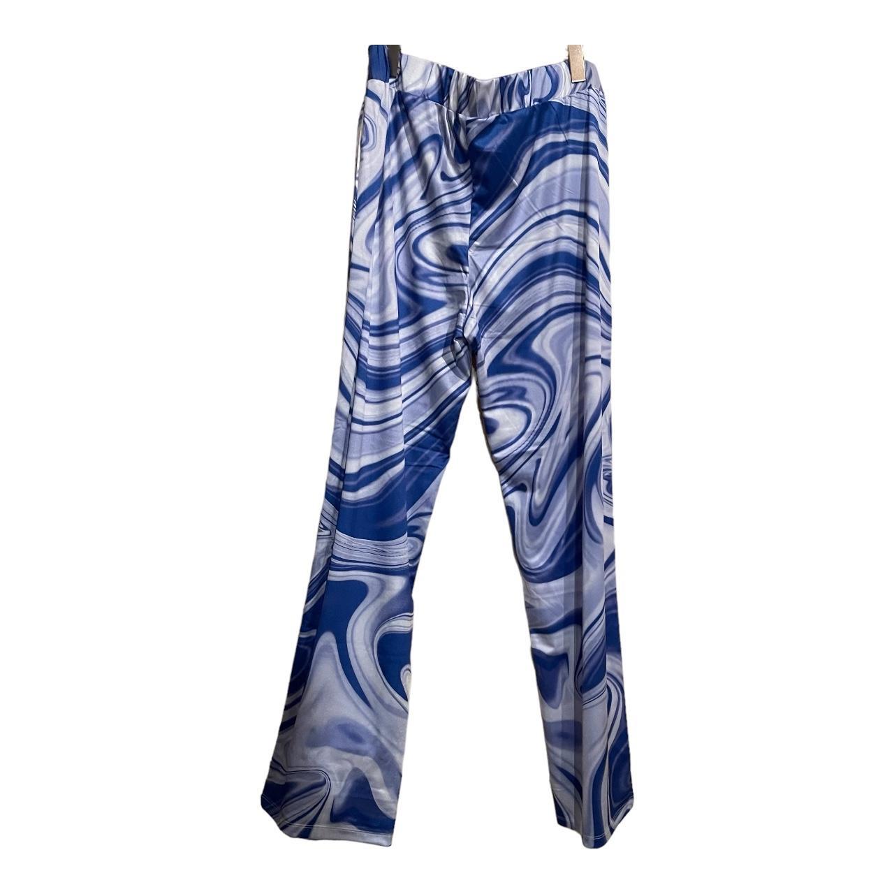 Hosbjerg Women's Blue and White Trousers (2)