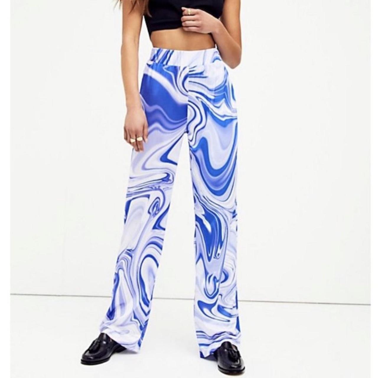 Hosbjerg Women's Blue and White Trousers (4)