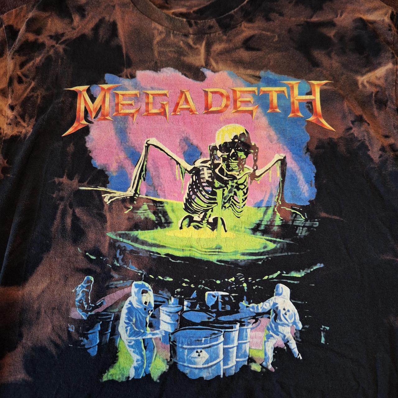 Megadeth Band Tee Men's Size S/M Shoulder seam to... - Depop