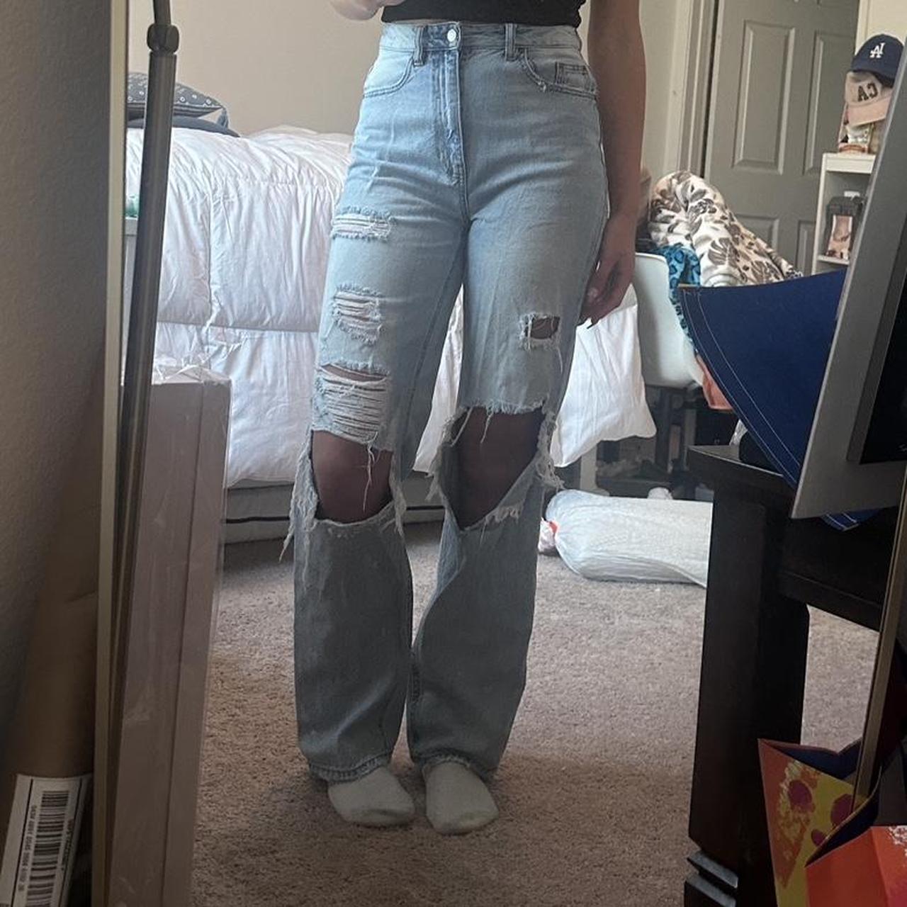 PacSun Women's Jeans Blue 26 – Pacsun size 26 mom jeans light