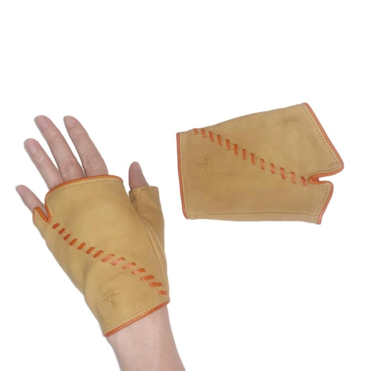 beautiful vivienne westwood fingerless leather... Depop