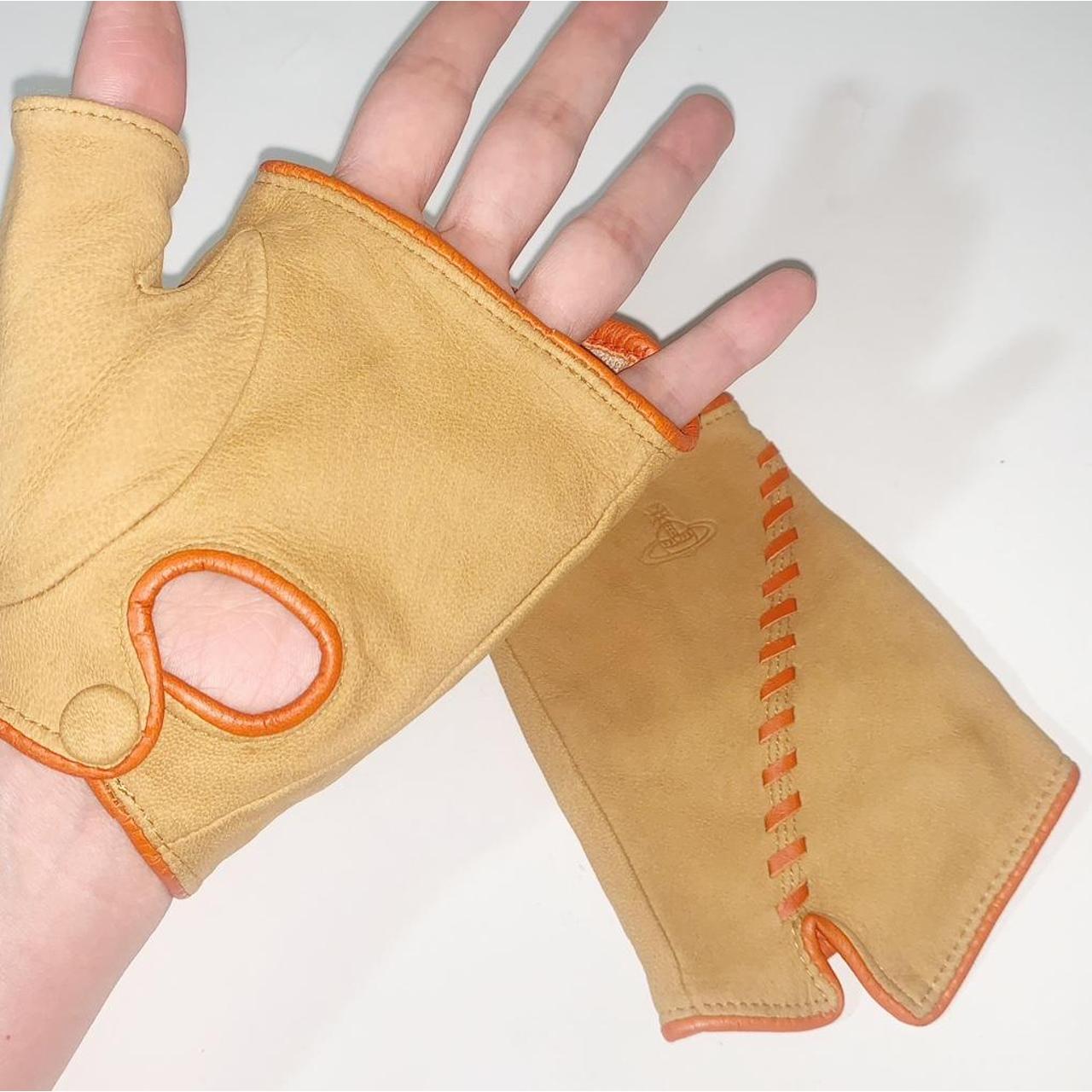 beautiful vivienne westwood fingerless leather... Depop