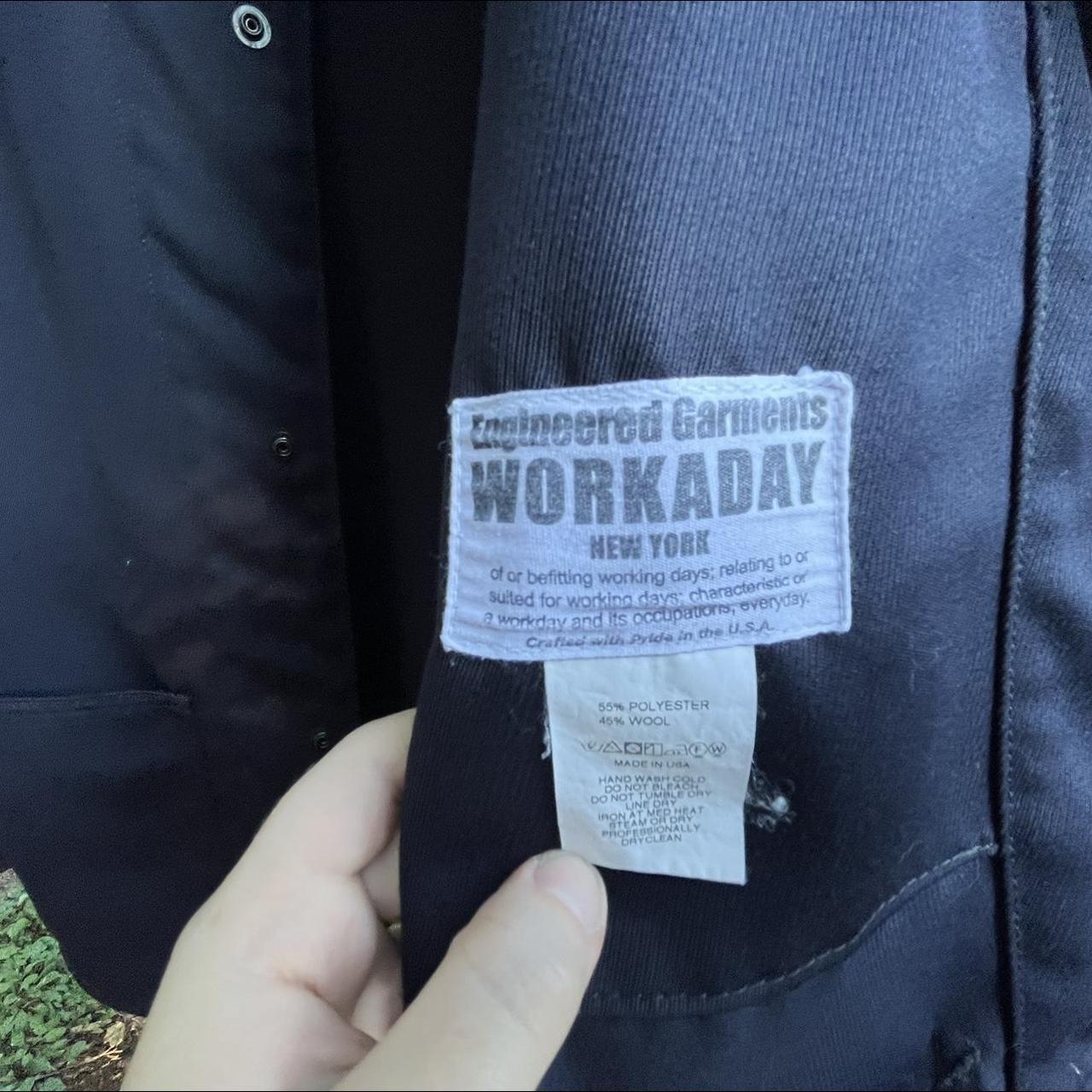 Engineered Garments Workaday Navy Chore Coat, Made...