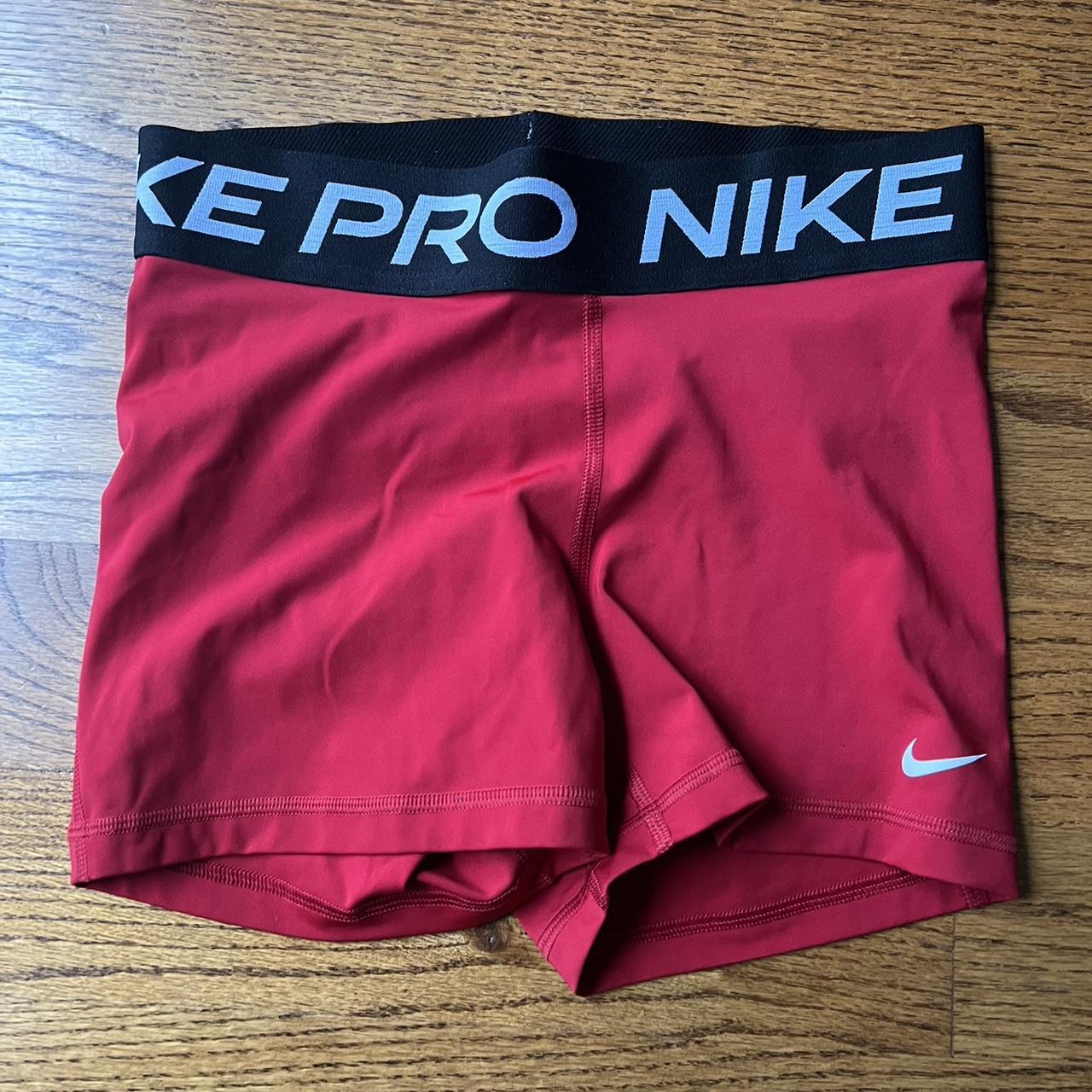 red nike pros size- small color- red/black brand- nike - Depop