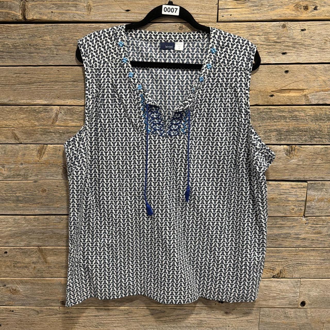 Basic Editions Women's Blouse - Blue - XXL – Basi… - image 1