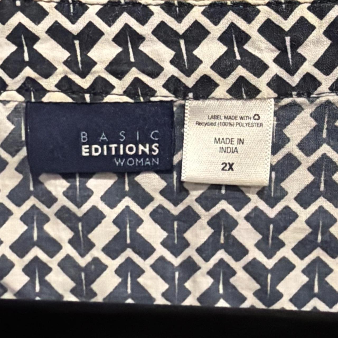 Basic Editions Women's Blouse - Blue - XXL – Basi… - image 4