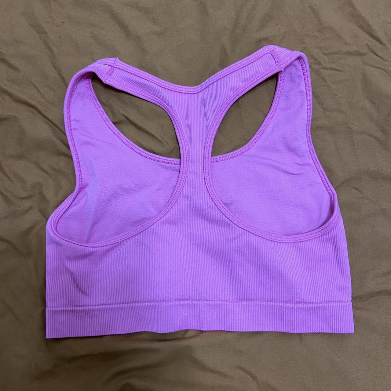 Bright pink Alo sports bra, worn once #aloyoga... - Depop