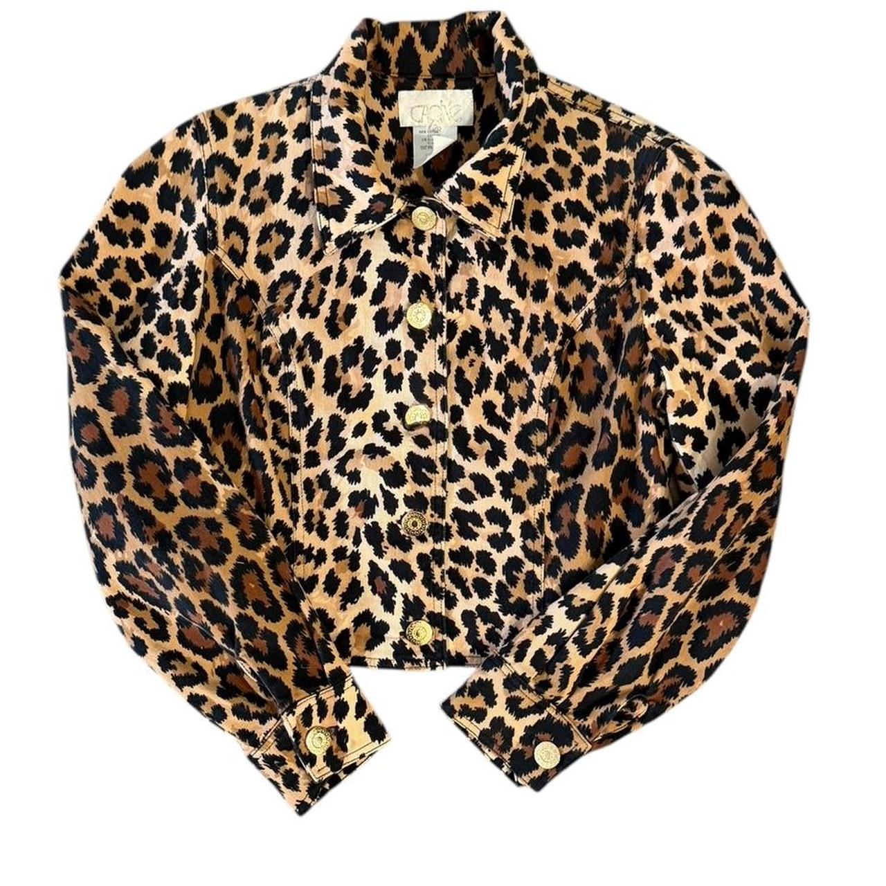 Cache Women's Jacket - Brown/Multi - XS – Leopard… - image 1