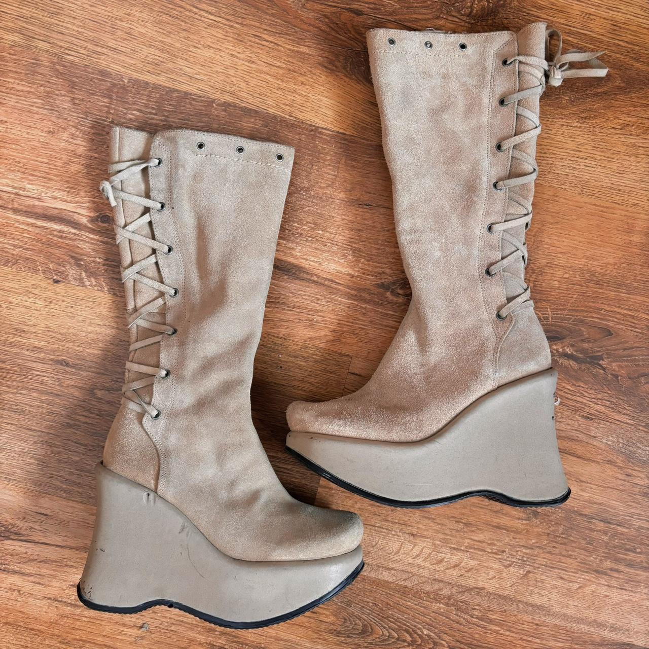 women's vintage lace up boots european