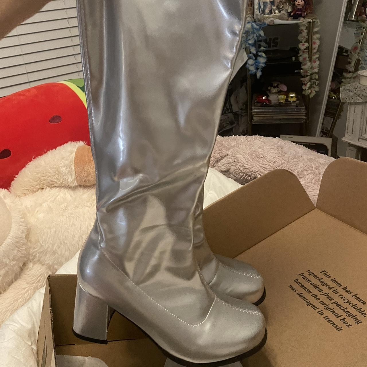 Silver 70s sale boots