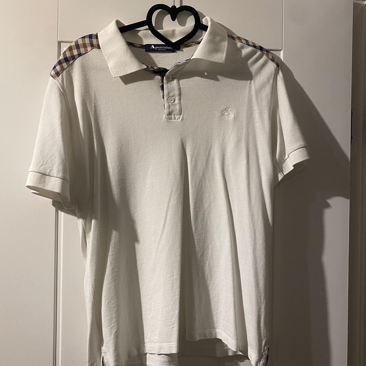 Aquascutum polo shirt Size small Worn a good few... - Depop