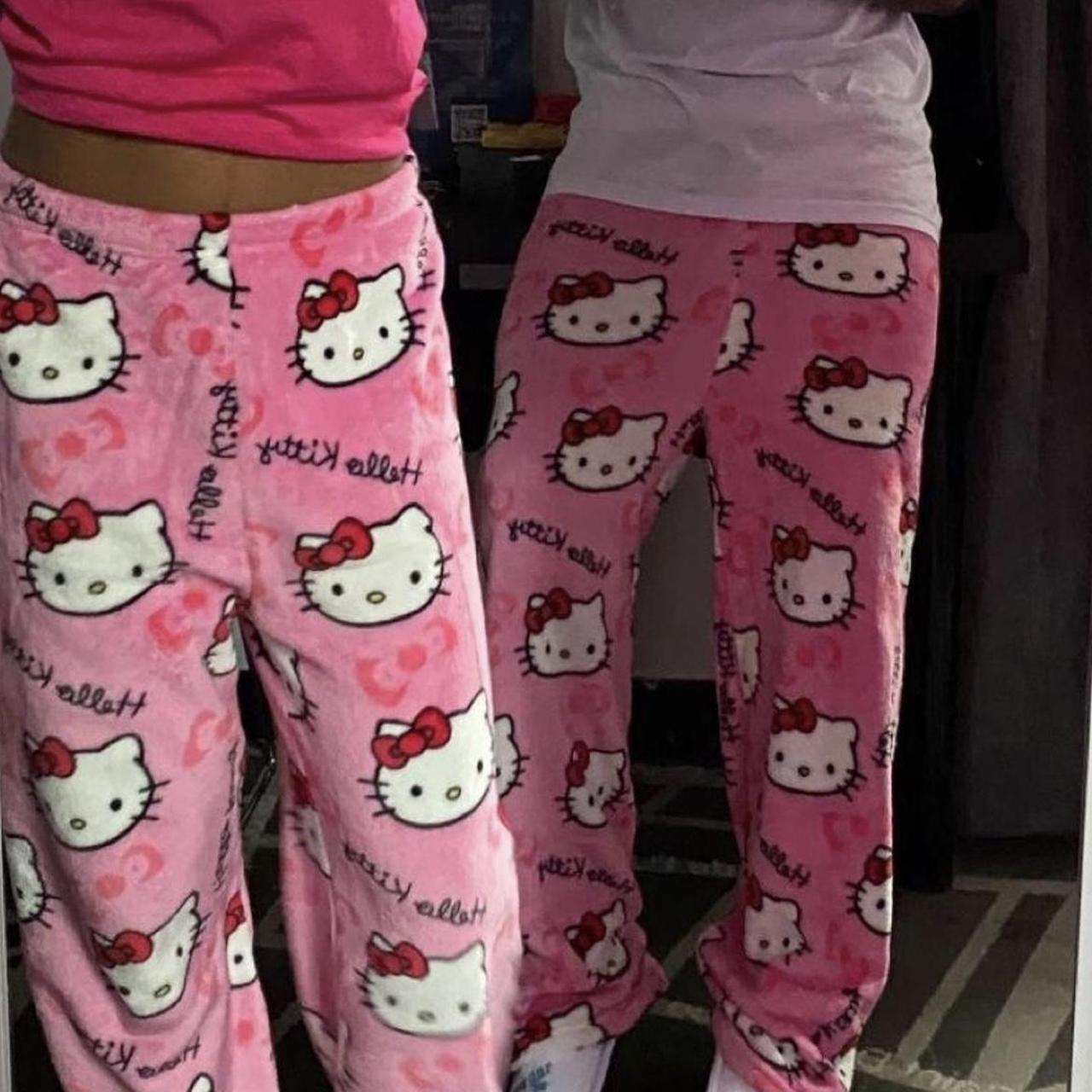 hello kitty pink y2k pj... - Depop