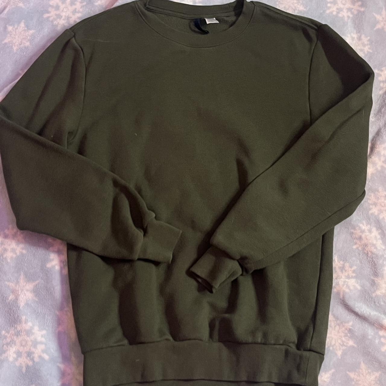 DIVIDED green sweater! army green sweater! super... - Depop