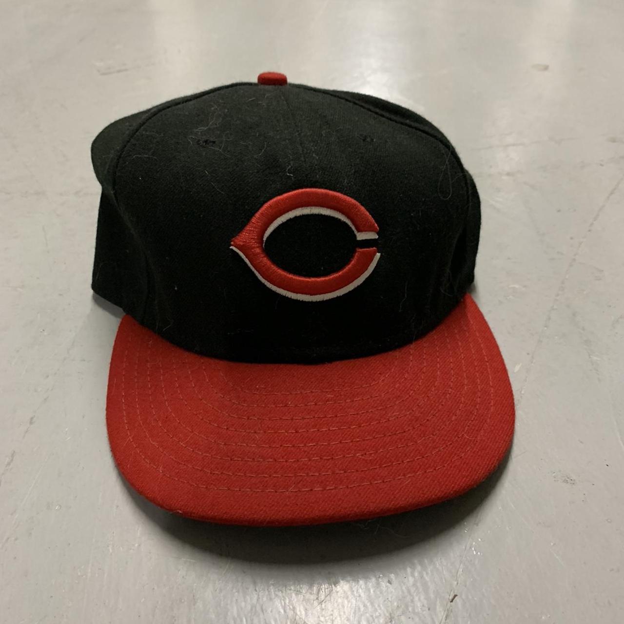 cincinnati reds fitted hat 7 3/8