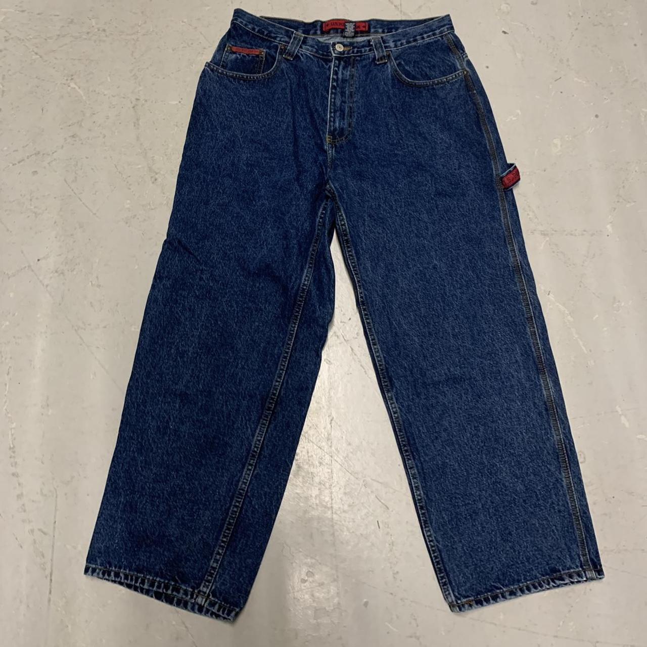 U.S. Polo Assn. Men's Red and Blue Jeans | Depop