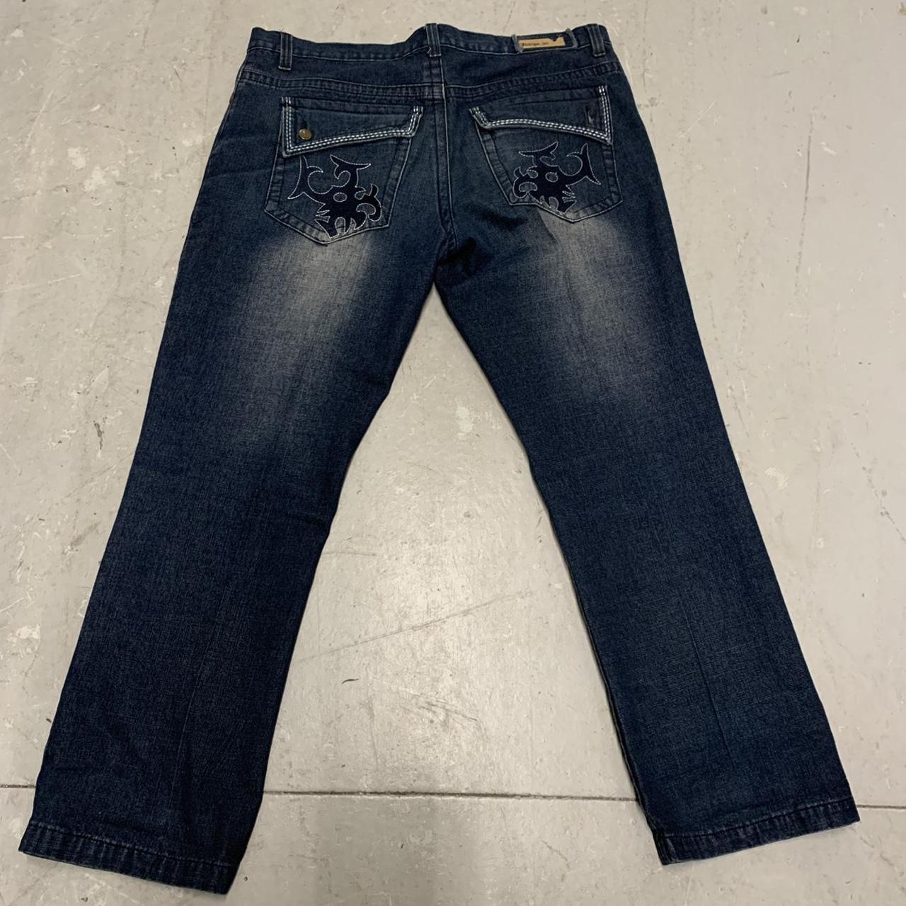 Empyre Men's Blue and Navy Jeans | Depop