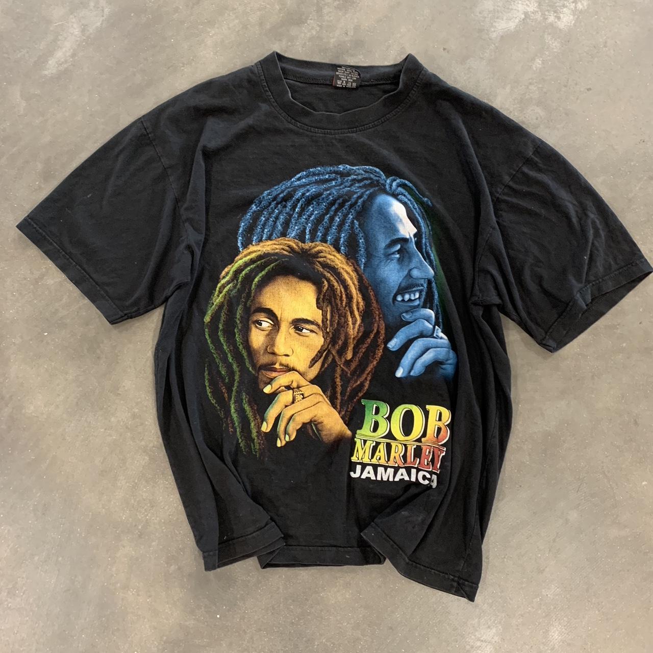 Vintage Bob Marley rap tee shirt 1990s Bob Marley... - Depop