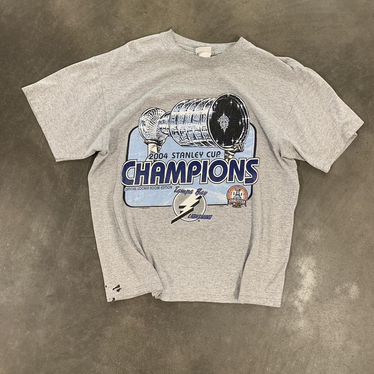 Vintage tampa bay lightning shirt 1990s tampa bay... - Depop