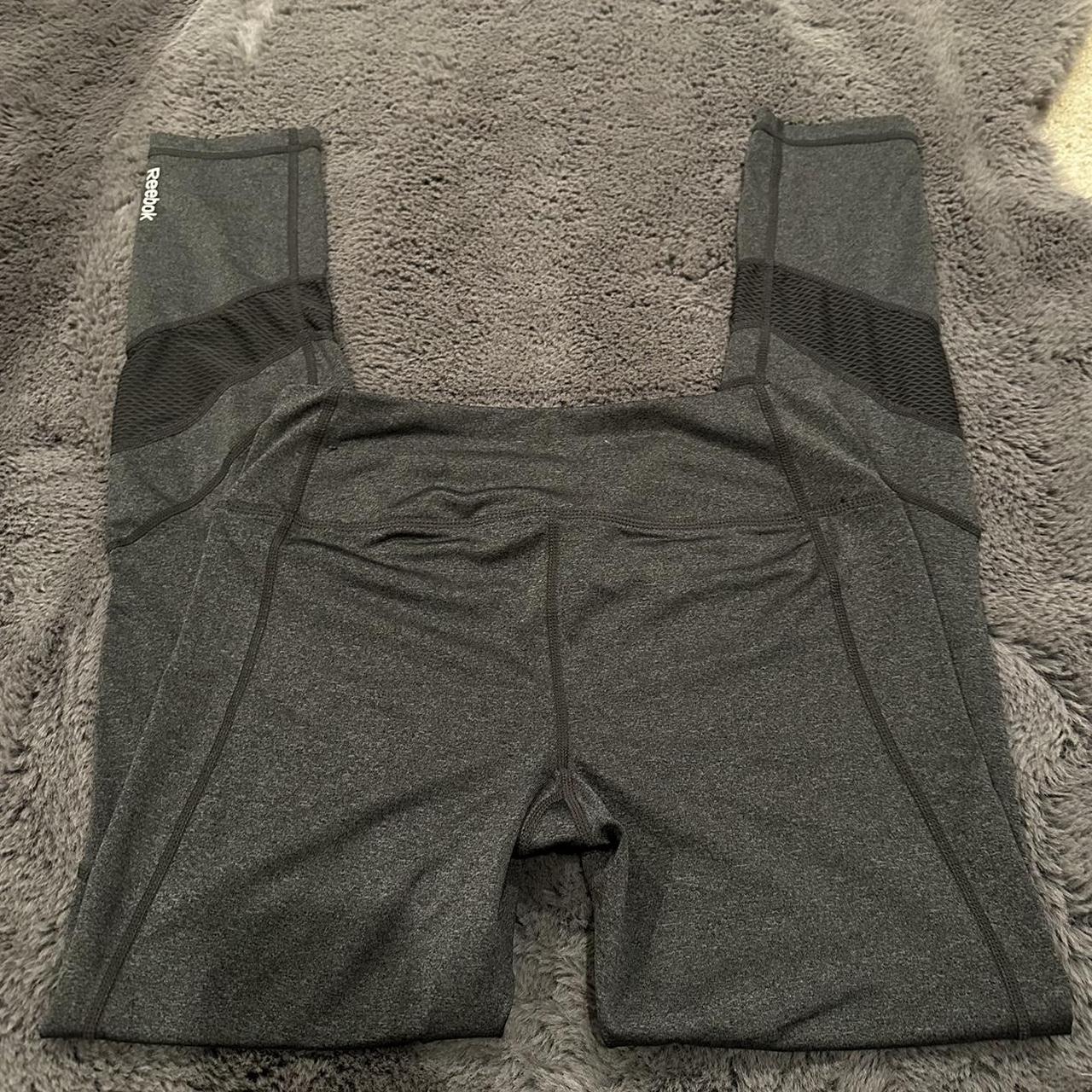Reebok gym leggings in dark grey size Xs #reebok - Depop