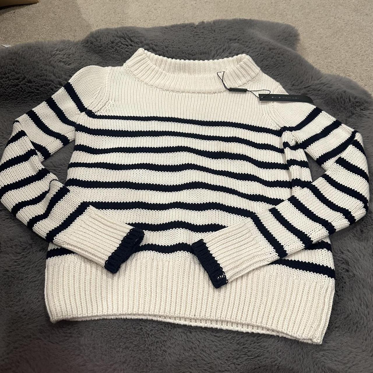 Eli Tahari knit striped sweater originally