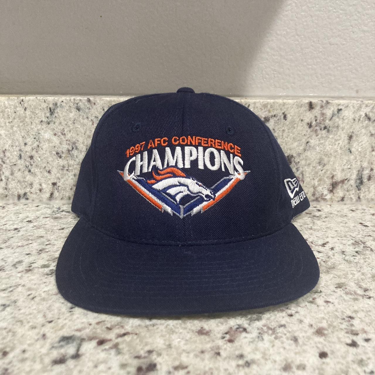 Denver Broncos AFC champs Vintage trucker Hat Good - Depop