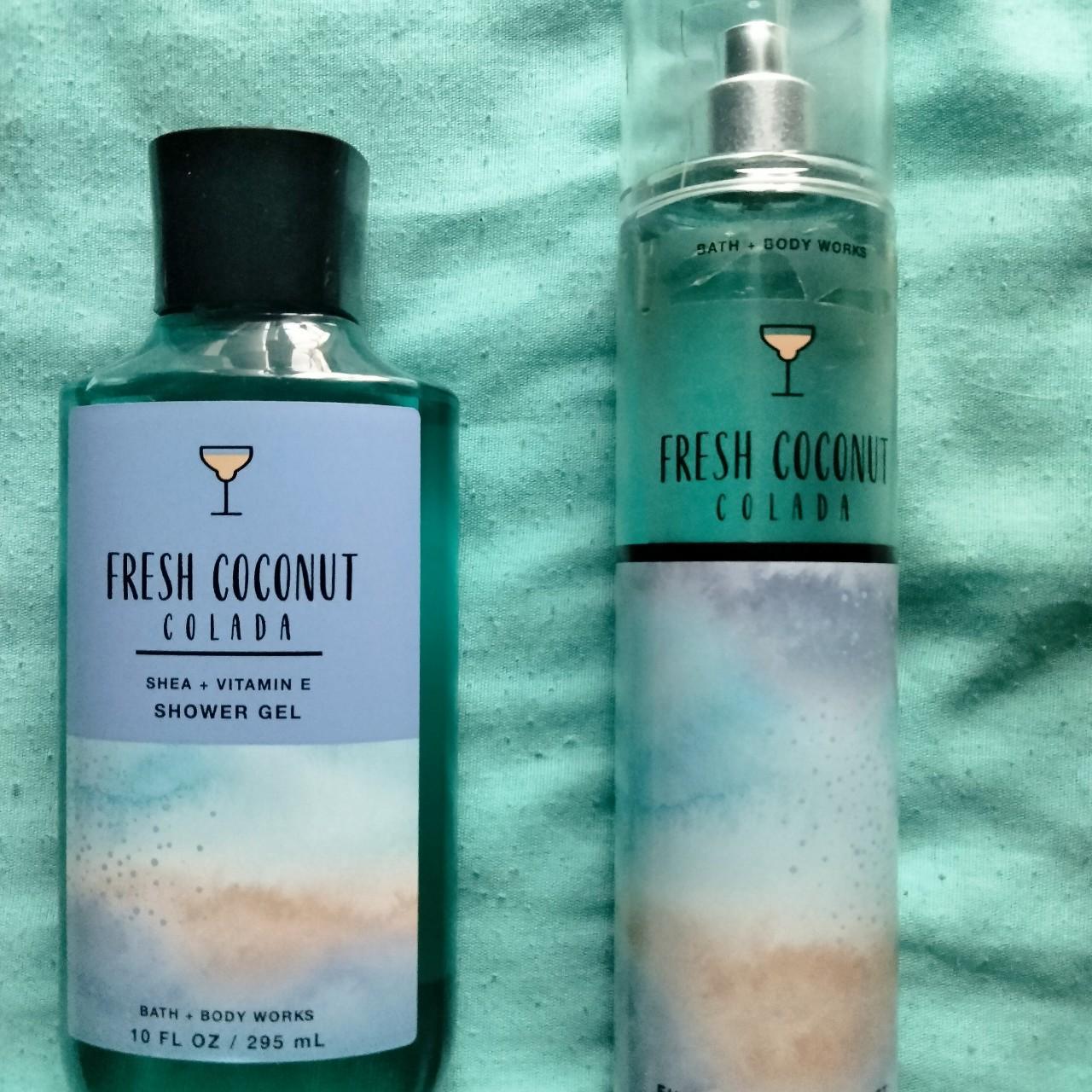 Bath & body works fresh coconut colada 2pc set Depop
