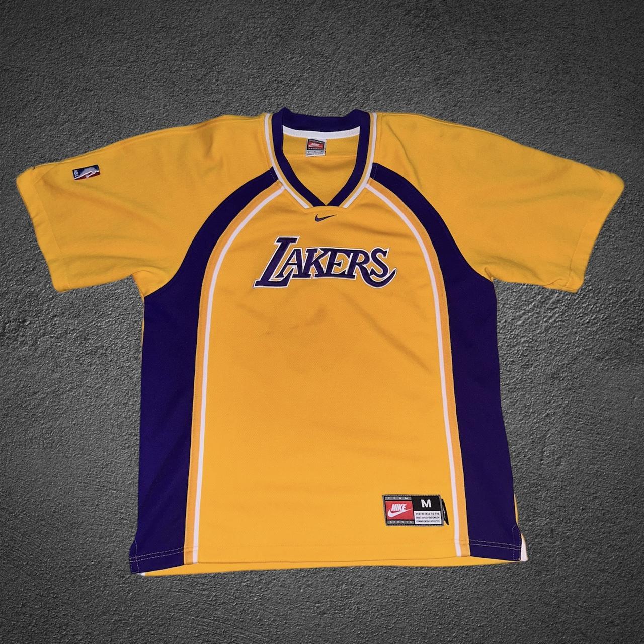 Vintage Los Angeles Lakers Team Nike Warm Up Sweats - Depop