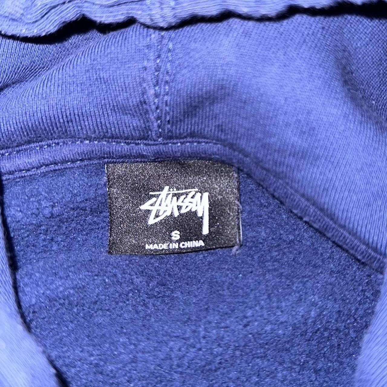 Stüssy Men's Navy Hoodie | Depop