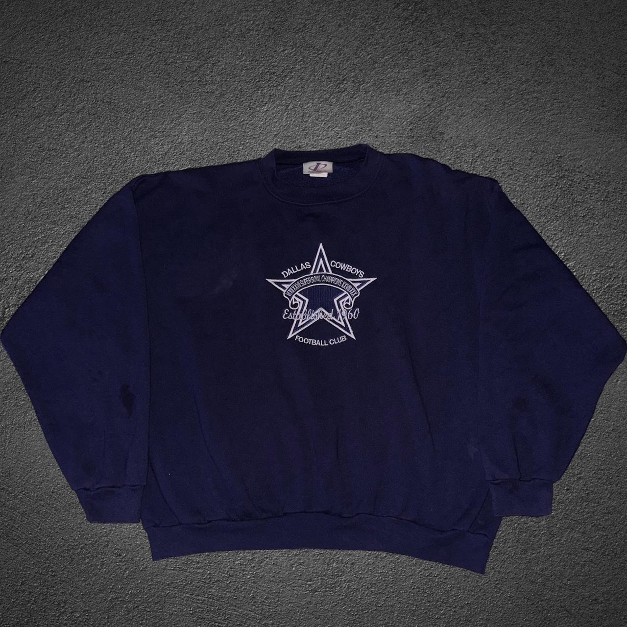 dallas cowboys embroidered sweatshirt