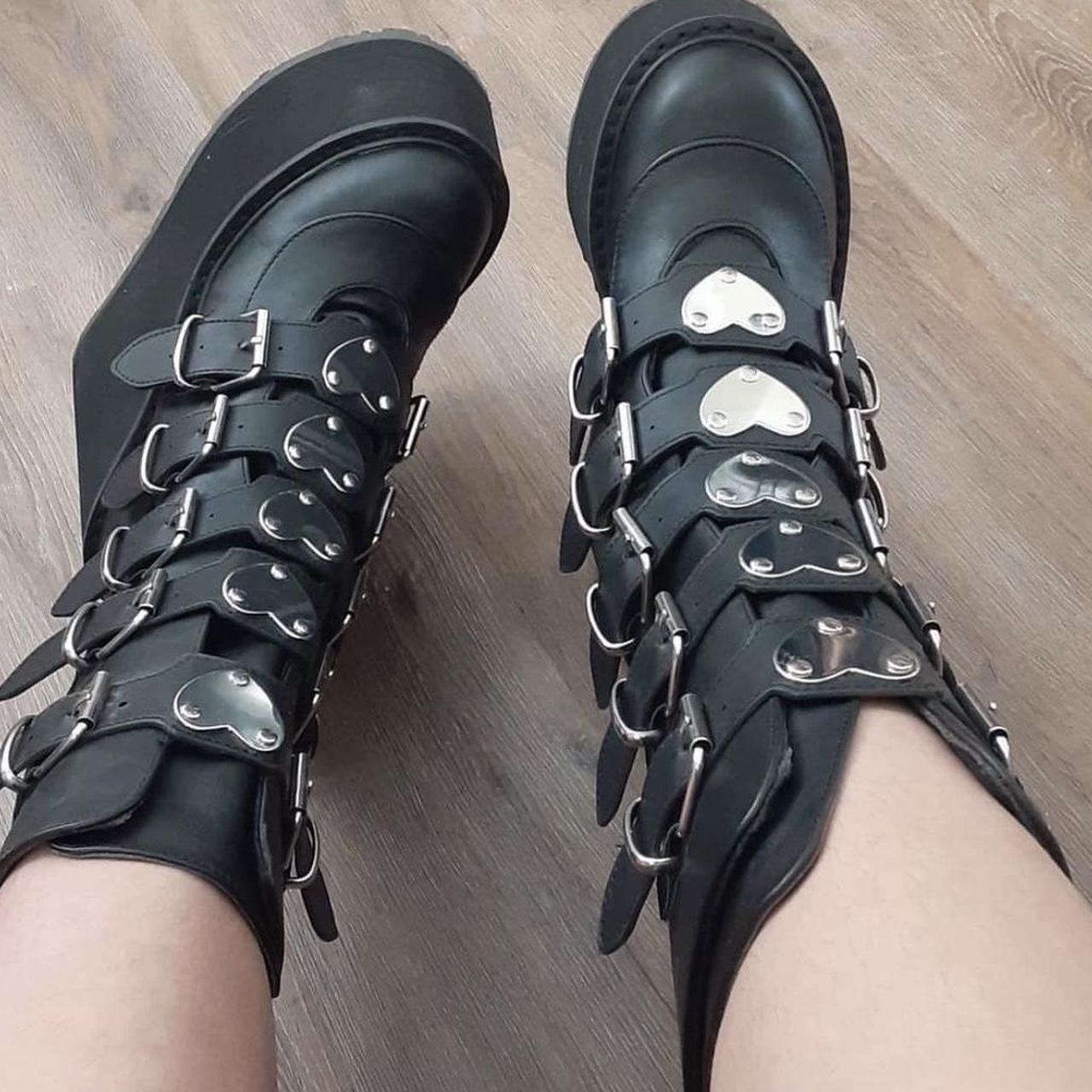 Demonia Women's Platform Boots - Black - US 7 – b… - image 1