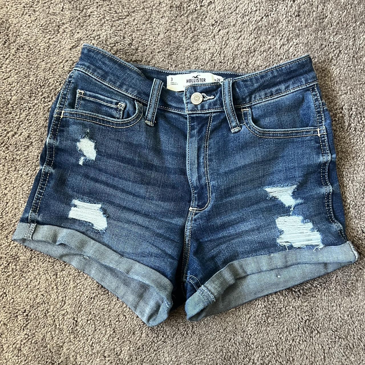 Curvy high rise 3in shorts from hollister, Dark