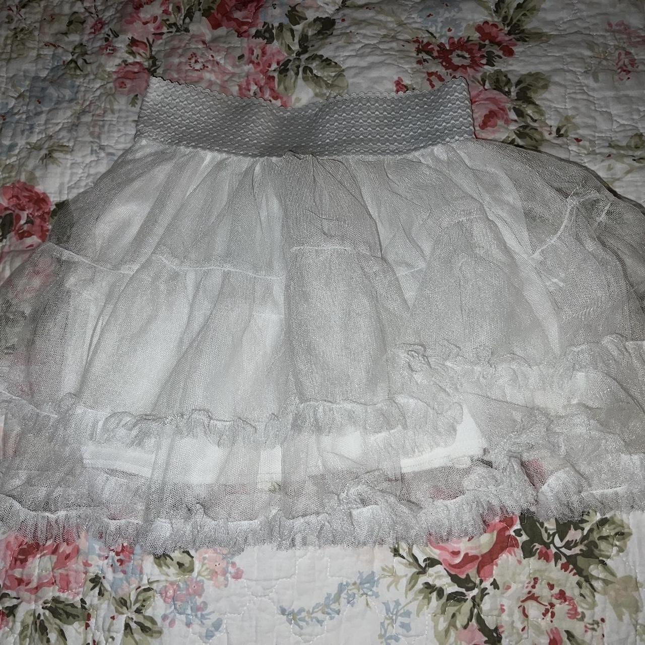 white skirt petticoat #petticoat #lolita #skirt... - Depop