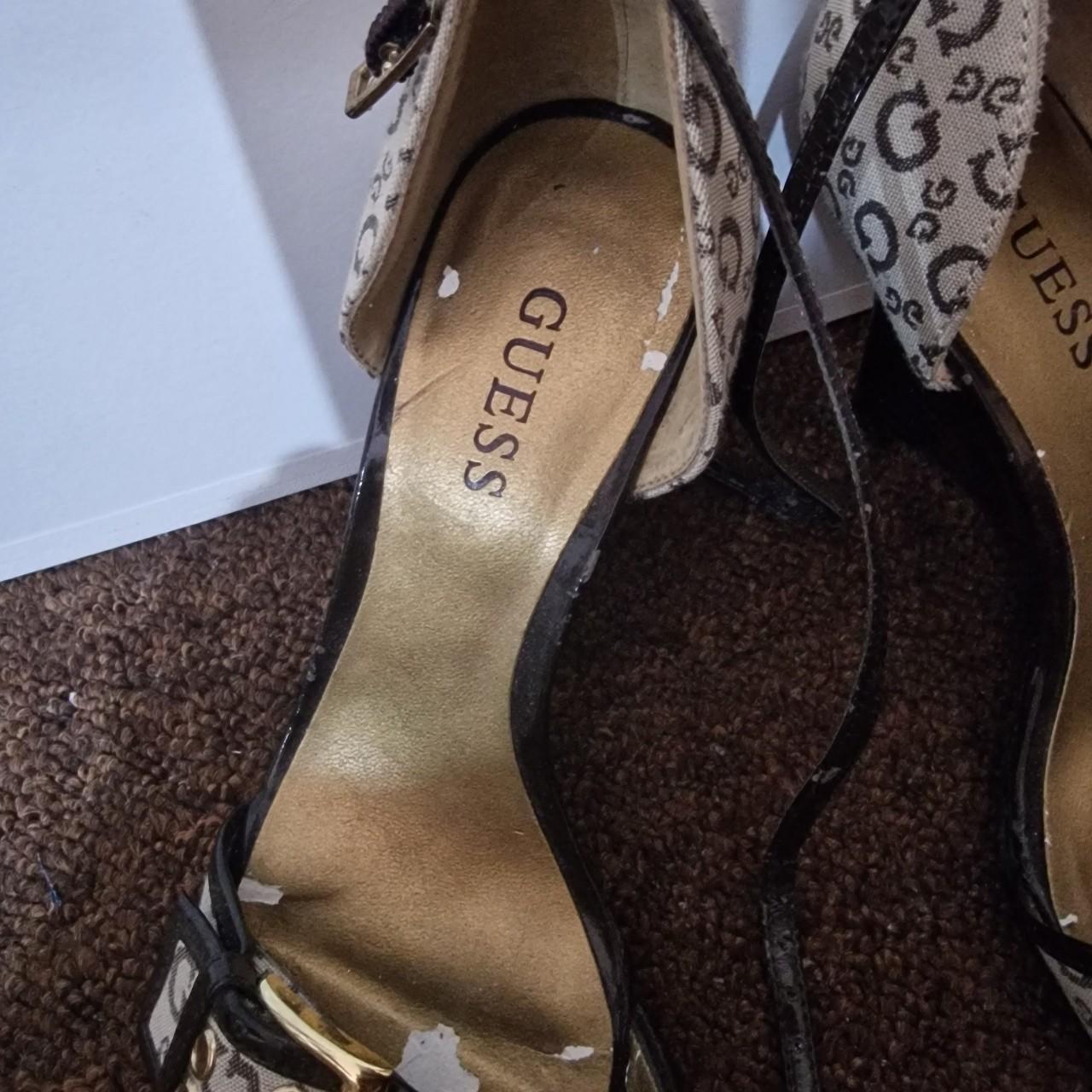 guess brown heels