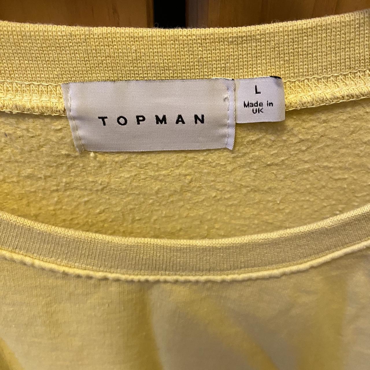 Topman yellow cheap sweatshirt