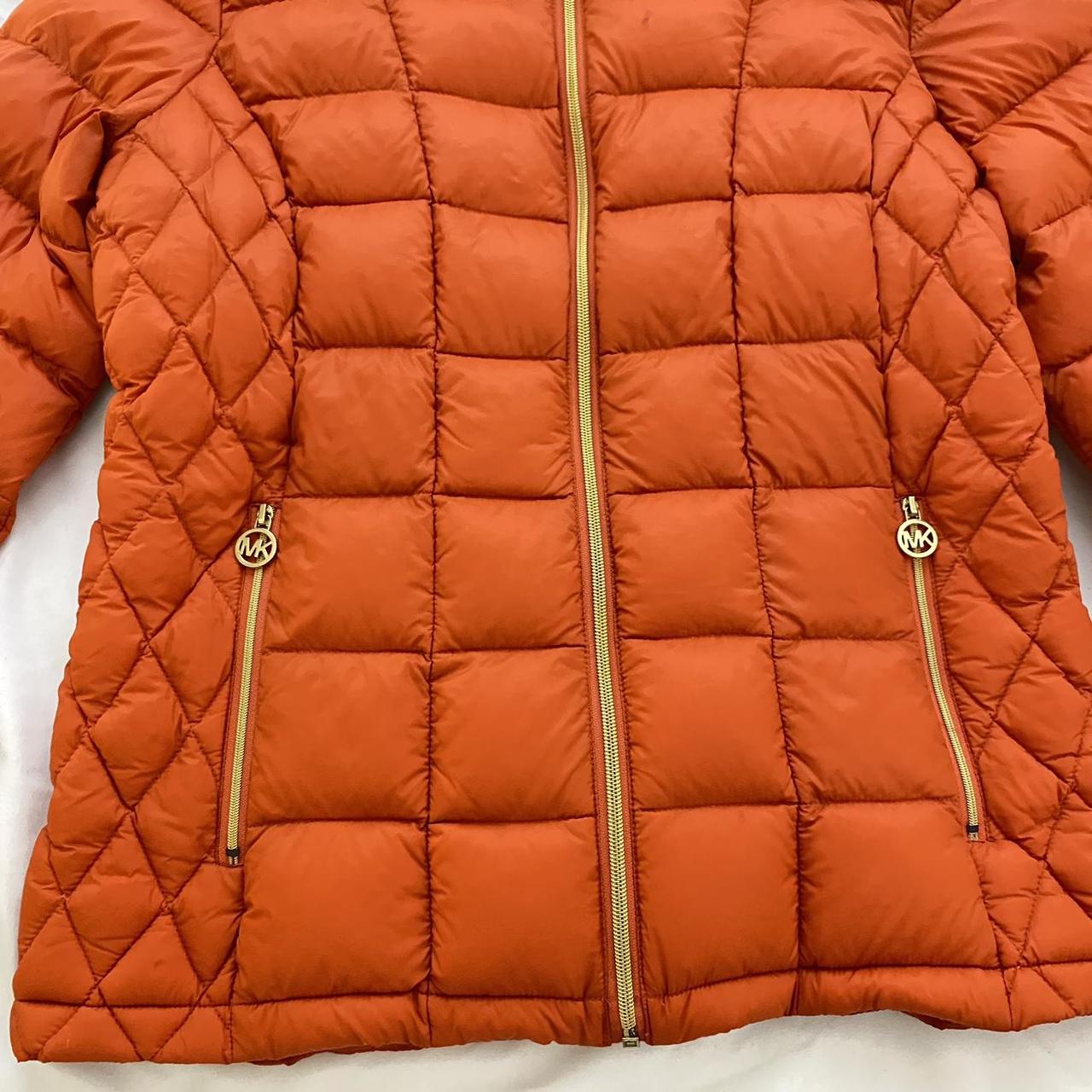 Michael Kors Women's Orange Jacket Depop
