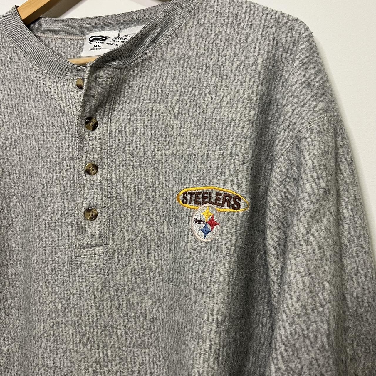 NFL Nike grey Steelers football sweater. Fleece - Depop