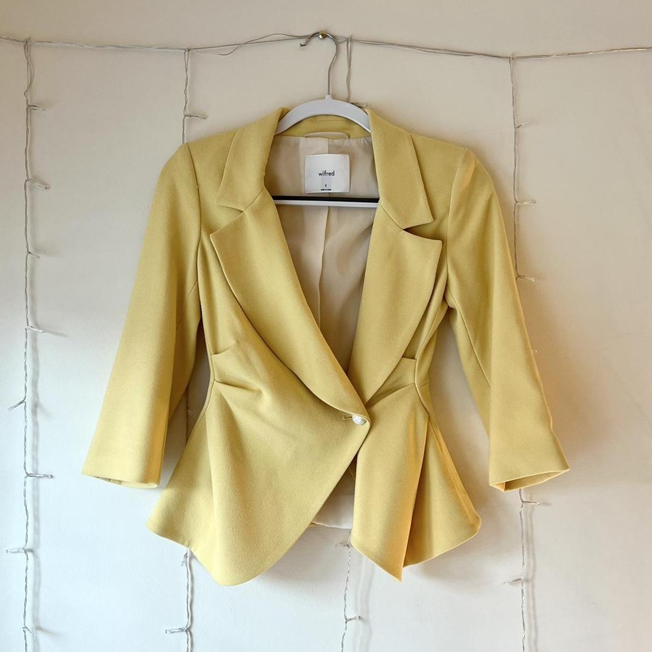 Aritzia 2025 yellow blazer