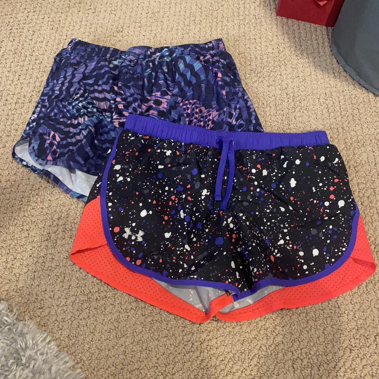 Adidas Purple and Blue Shorts | Depop