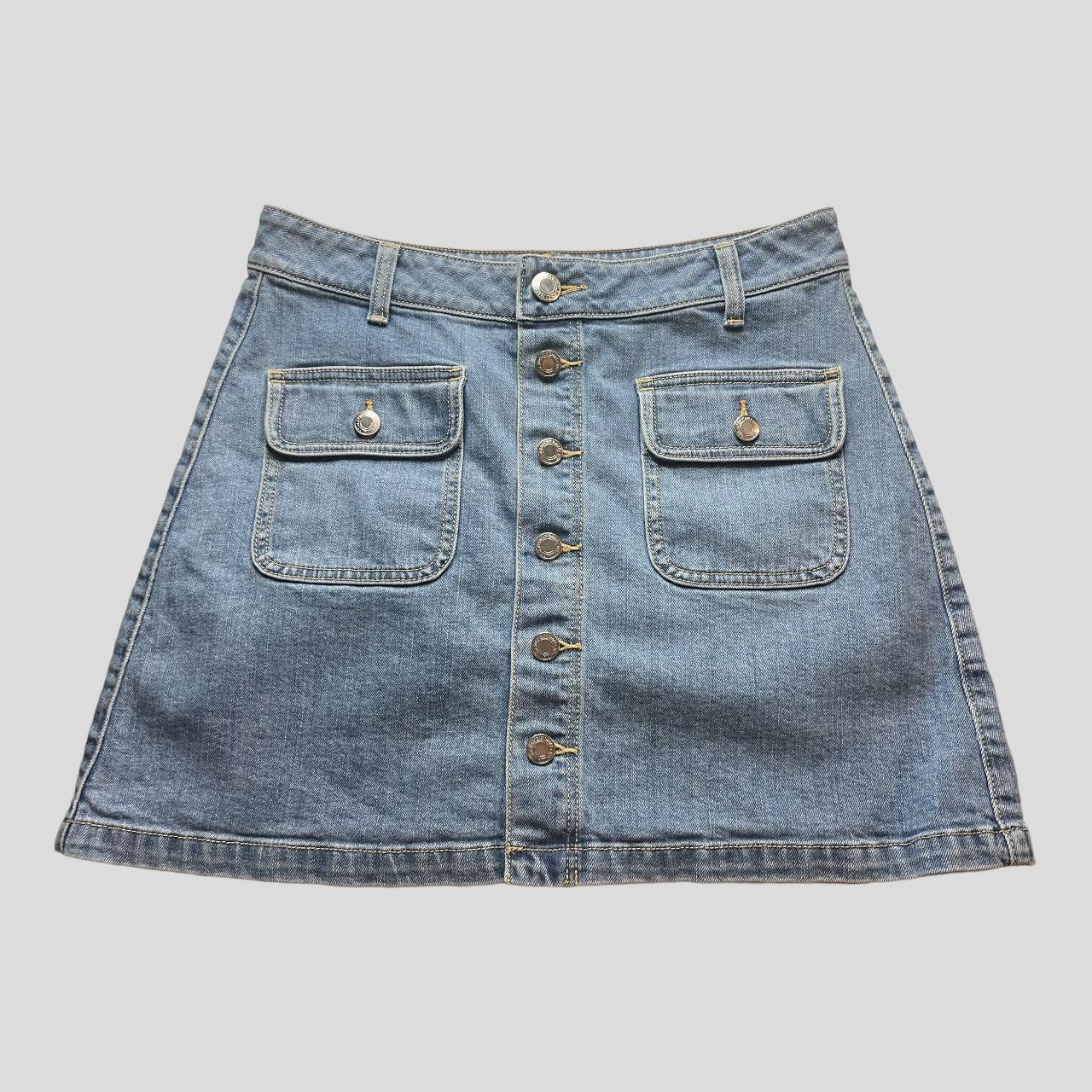 American Eagle Outfitters Women's Blue Skirt | Depop