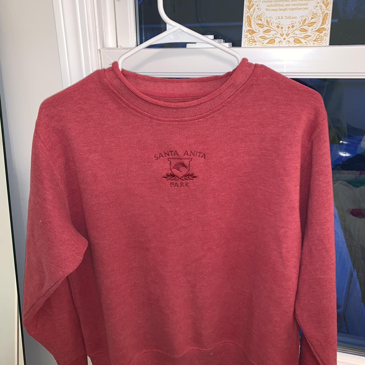 Women's Pink and Red Jumper | Depop