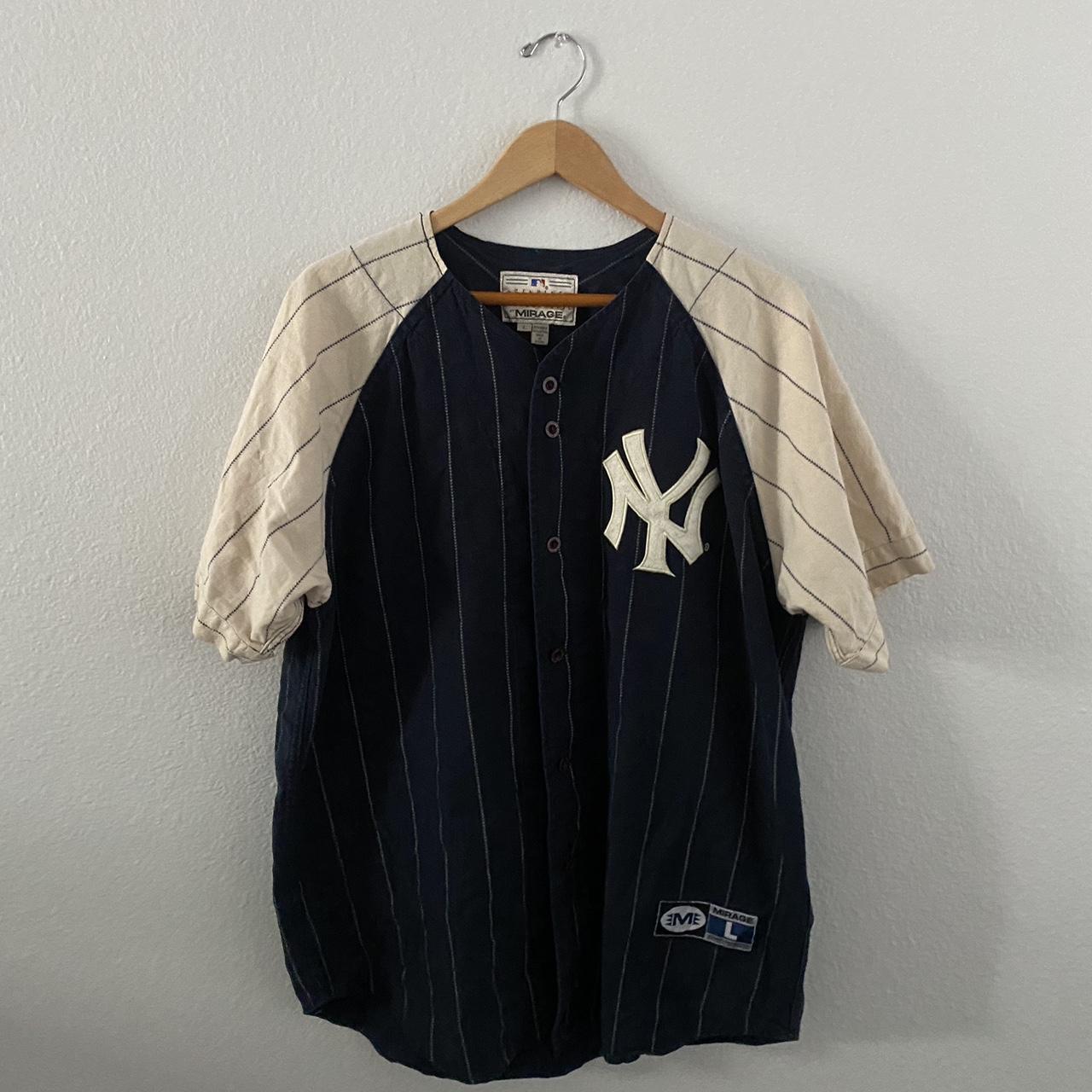 MIRAGE, Shirts, Mlb New York Yankees Cooperstown Collection Pinstriped  Baseball Jersey