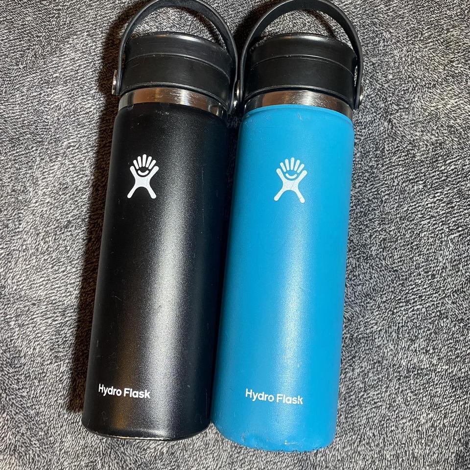 Hydro Flask Lid & Cap blue wide mouth flex - Depop