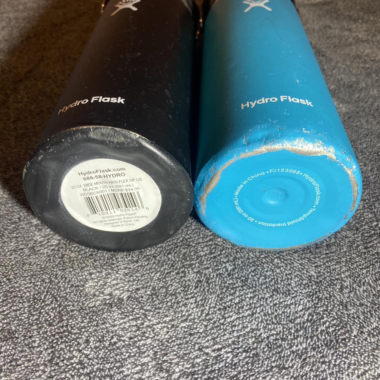 Hydro Flask Lid & Cap blue wide mouth flex - Depop